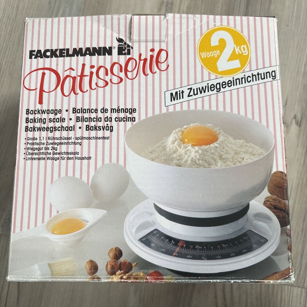 Vintage Fackelmann Patisserie Kitchen Scale With Box